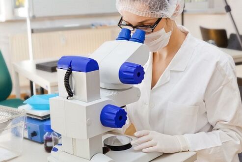 realizando testes para parasitas